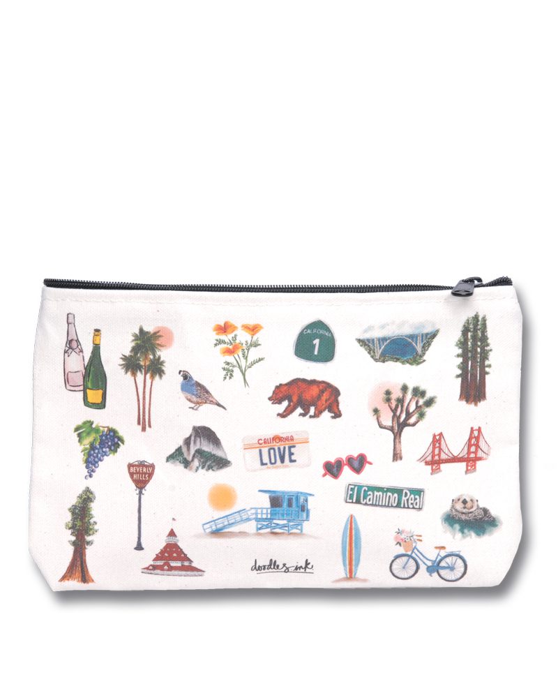 Large Canvas Zipper Pouch  Made in USA by Enviro-Tote