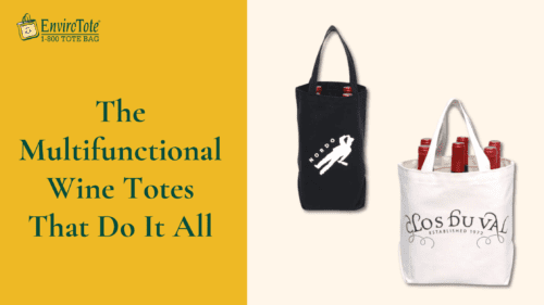 Ditch the plastic & embrace style! Our wine totes carry groceries, books & more! Customizable options perfect for gifts, promotions, or everyday use. Shop 5 styles & find your perfect match!