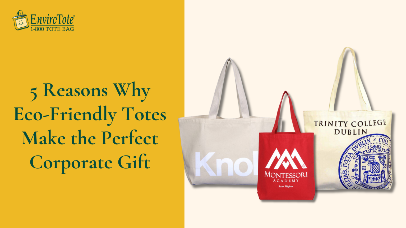 5 Reasons Why EcoFriendly Totes Make the Perfect Corporate Gift
